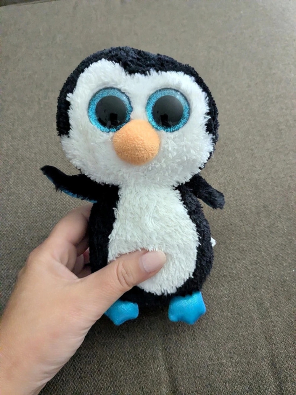 ty Waddles the Penguin Plush Black & White
